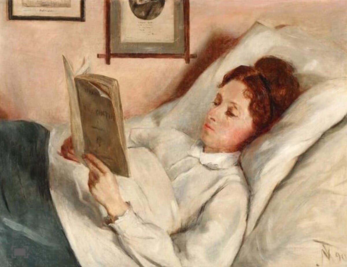 Rest on the bed by Edgar Degas