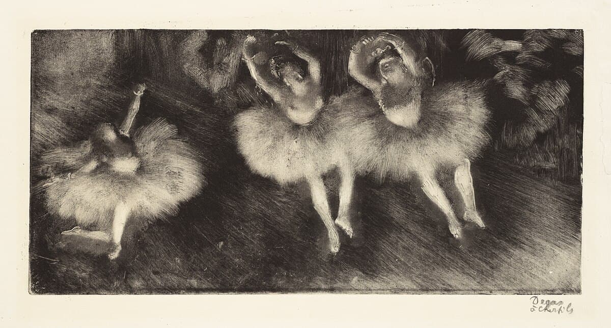 Three Ballet Dancers by Edgar Degas