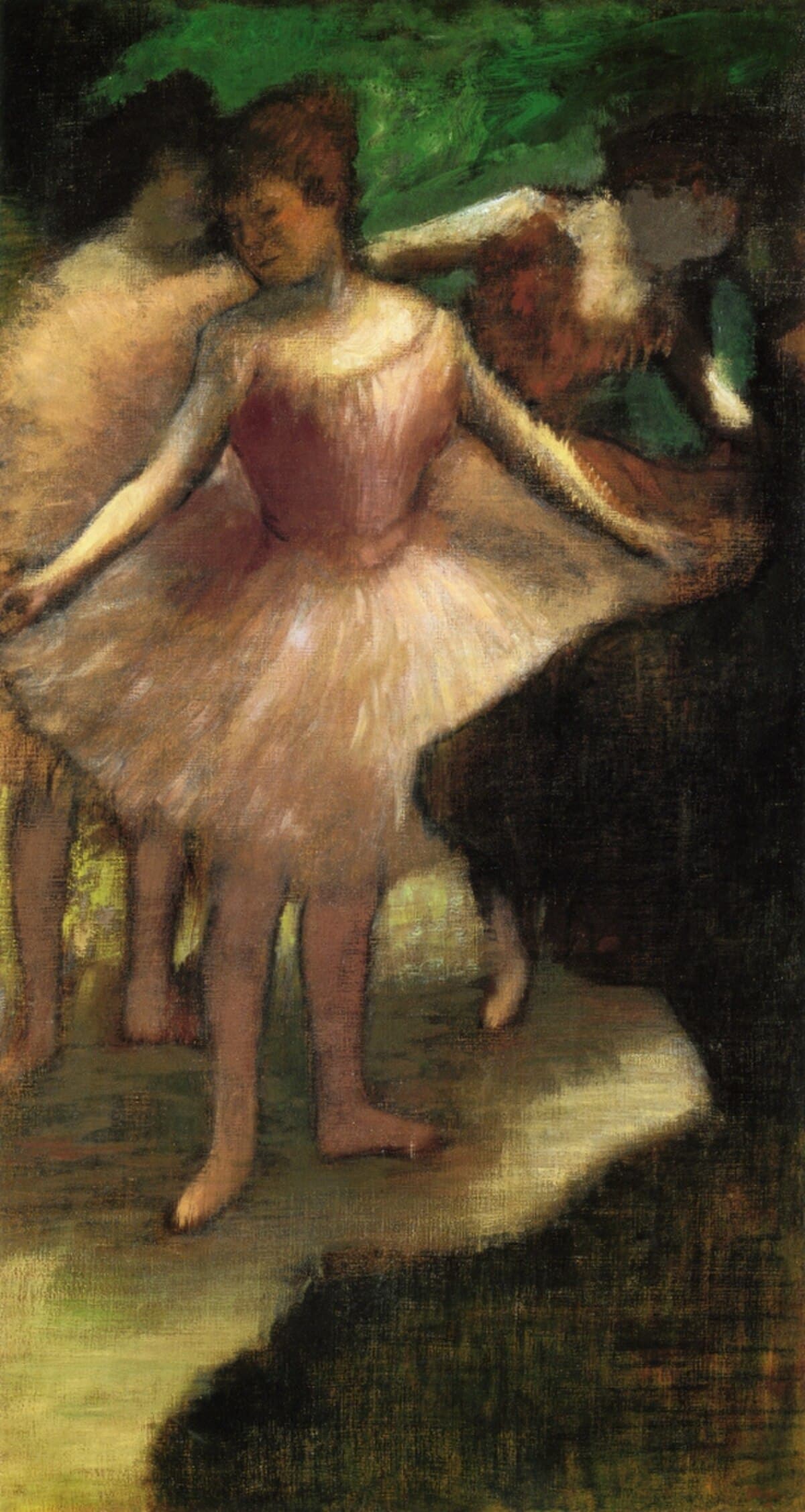 Three Dancers in Pink by Edgar Degas