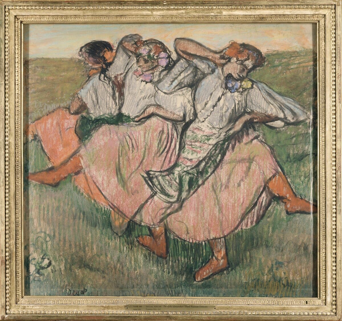 Three Dancers by Edgar Degas