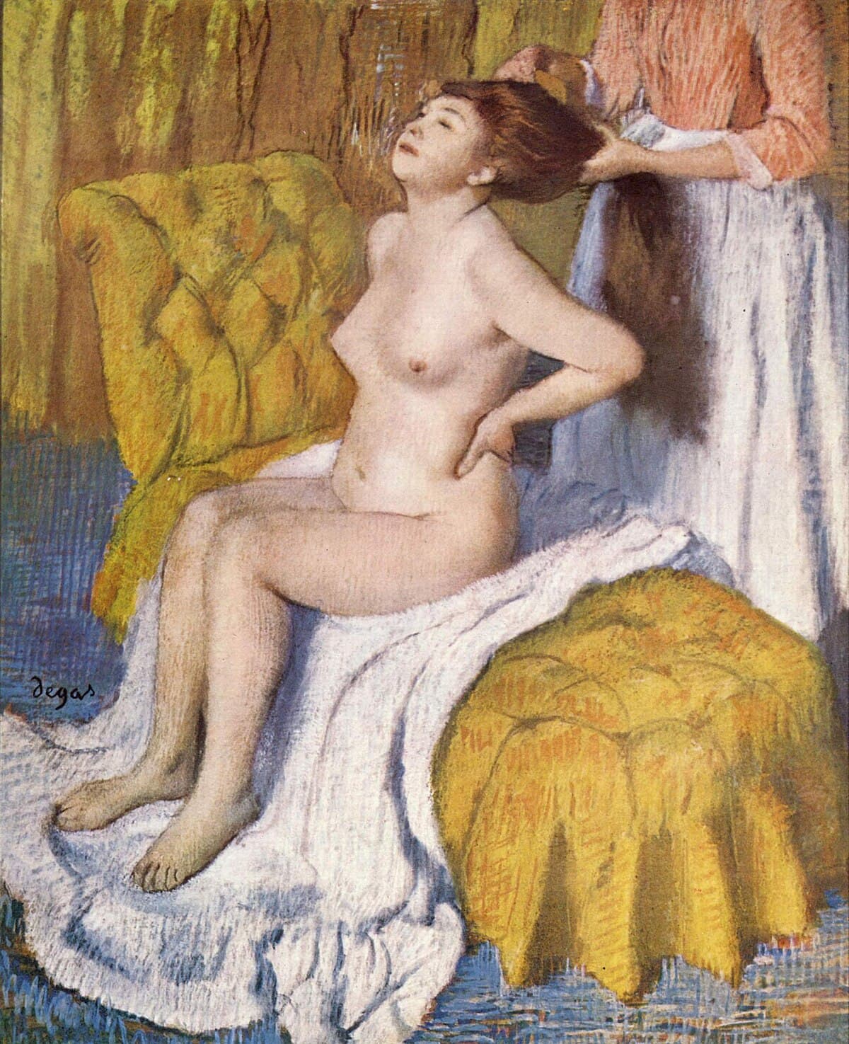Woman Having a Bath by Edgar Degas