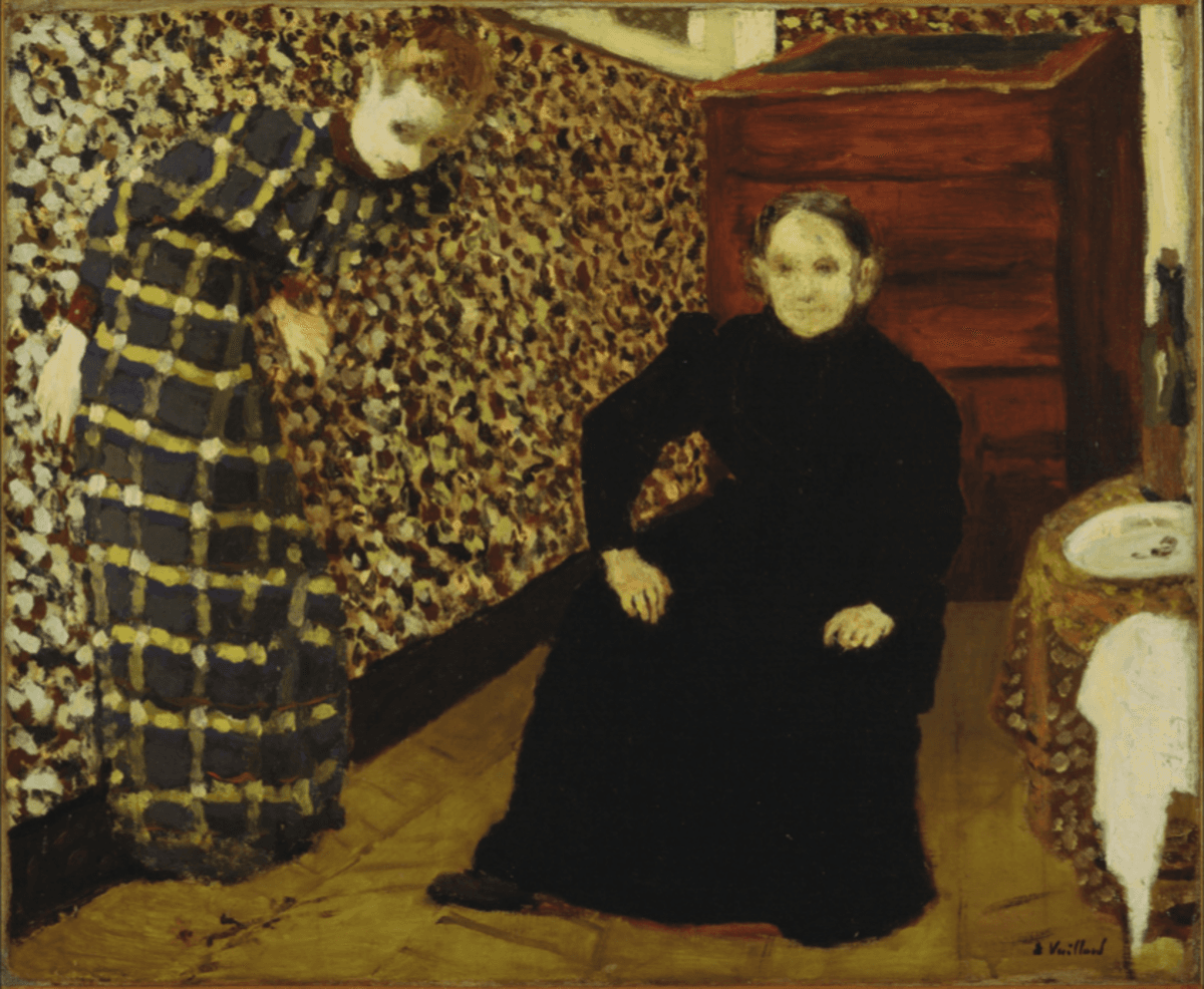 Interior with mother and sister of the artist by Édouard Vuillard