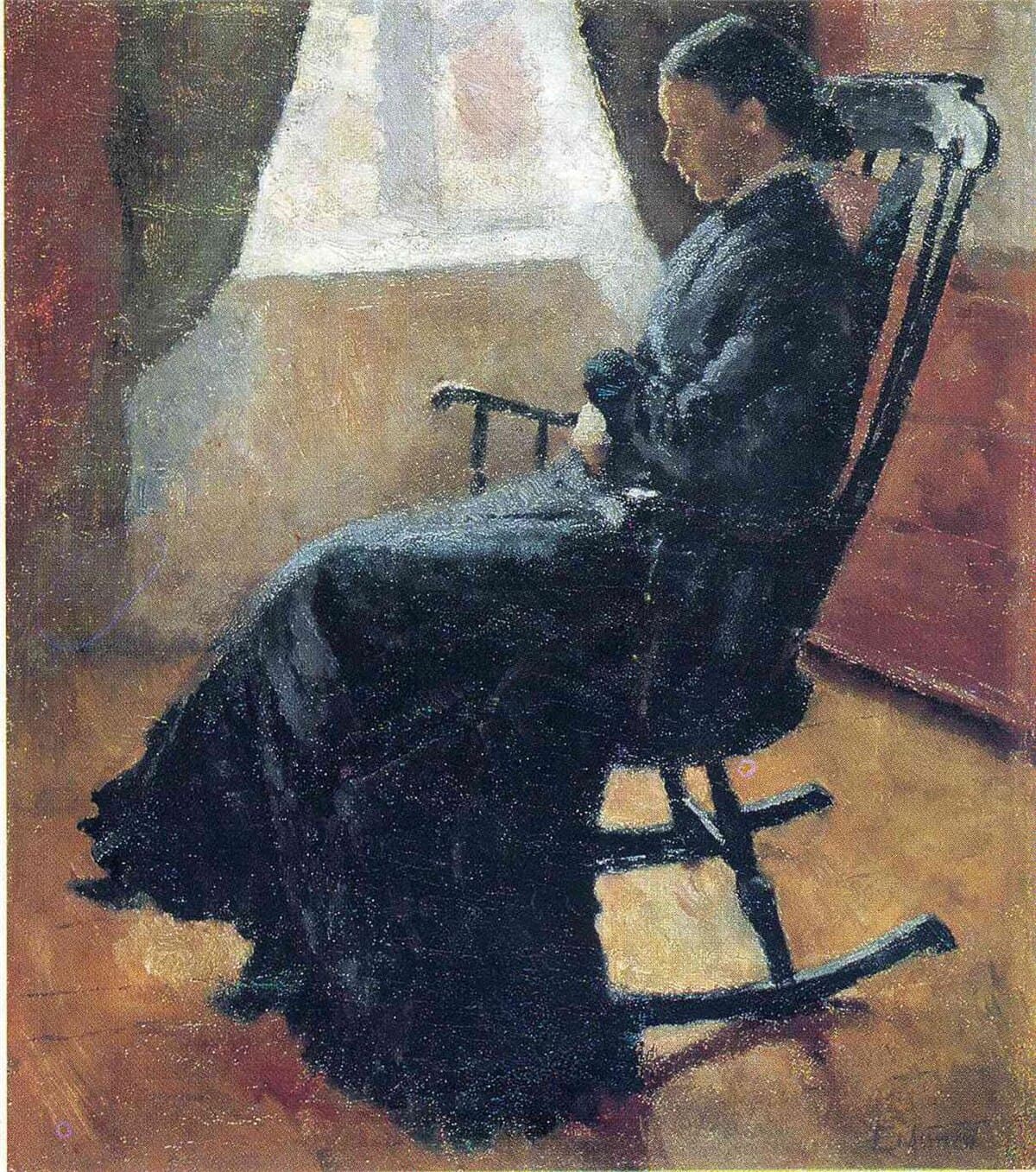 Aunt Karen in the Rocking Chair by Edvard Munch