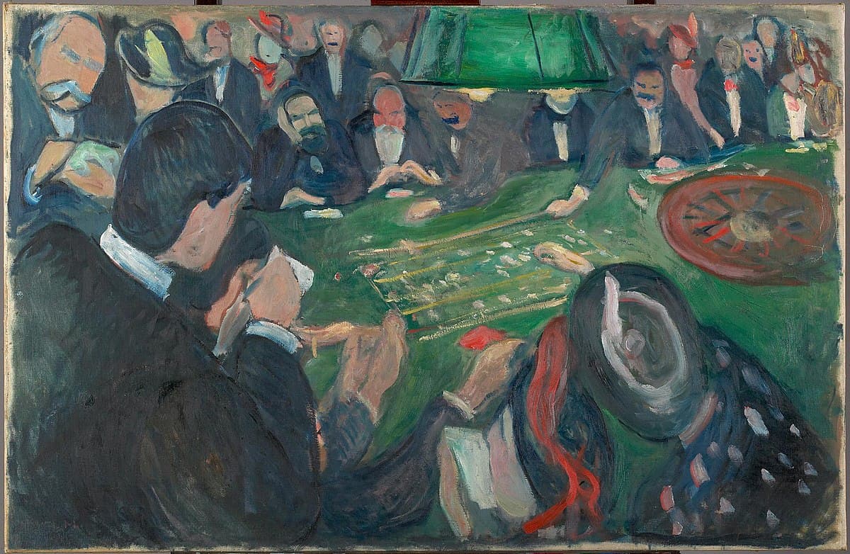 By the Roulette by Edvard Munch