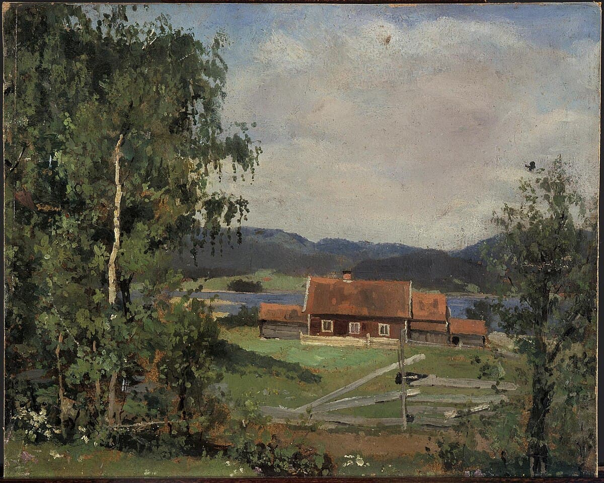 Landscape. Maridalen by Oslo by Edvard Munch
