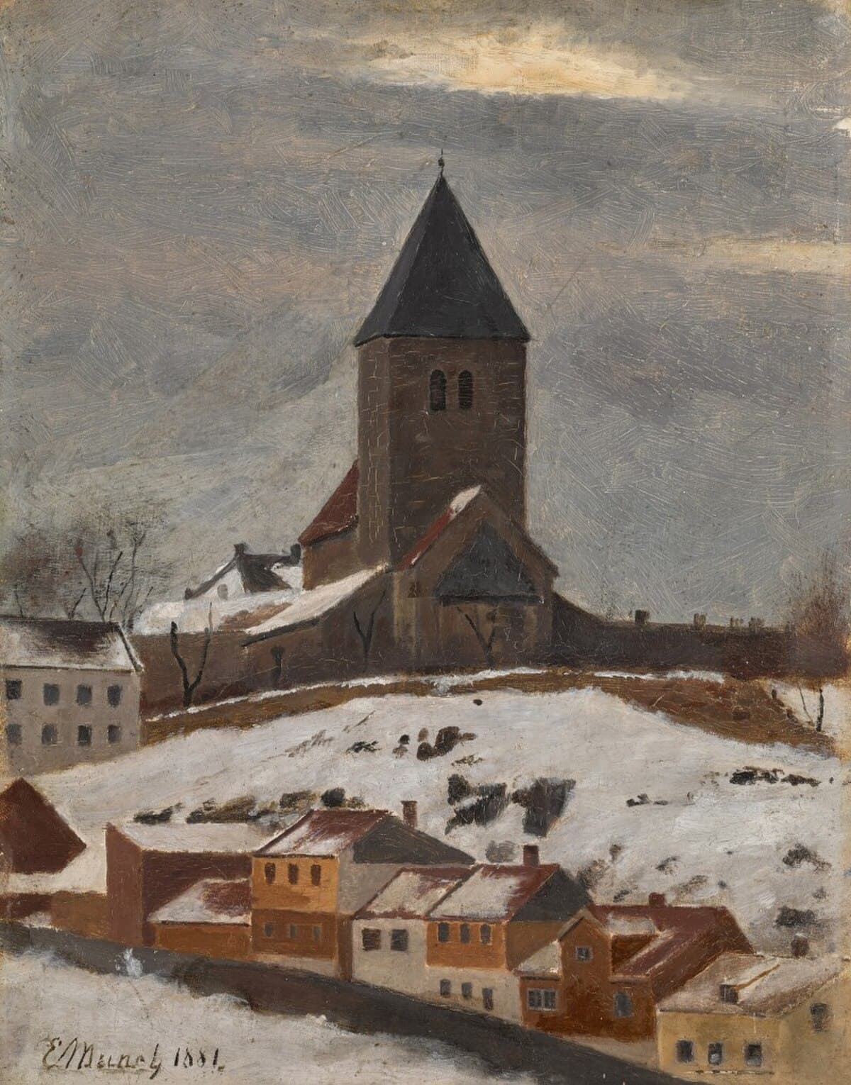 Old Aker Church by Edvard Munch