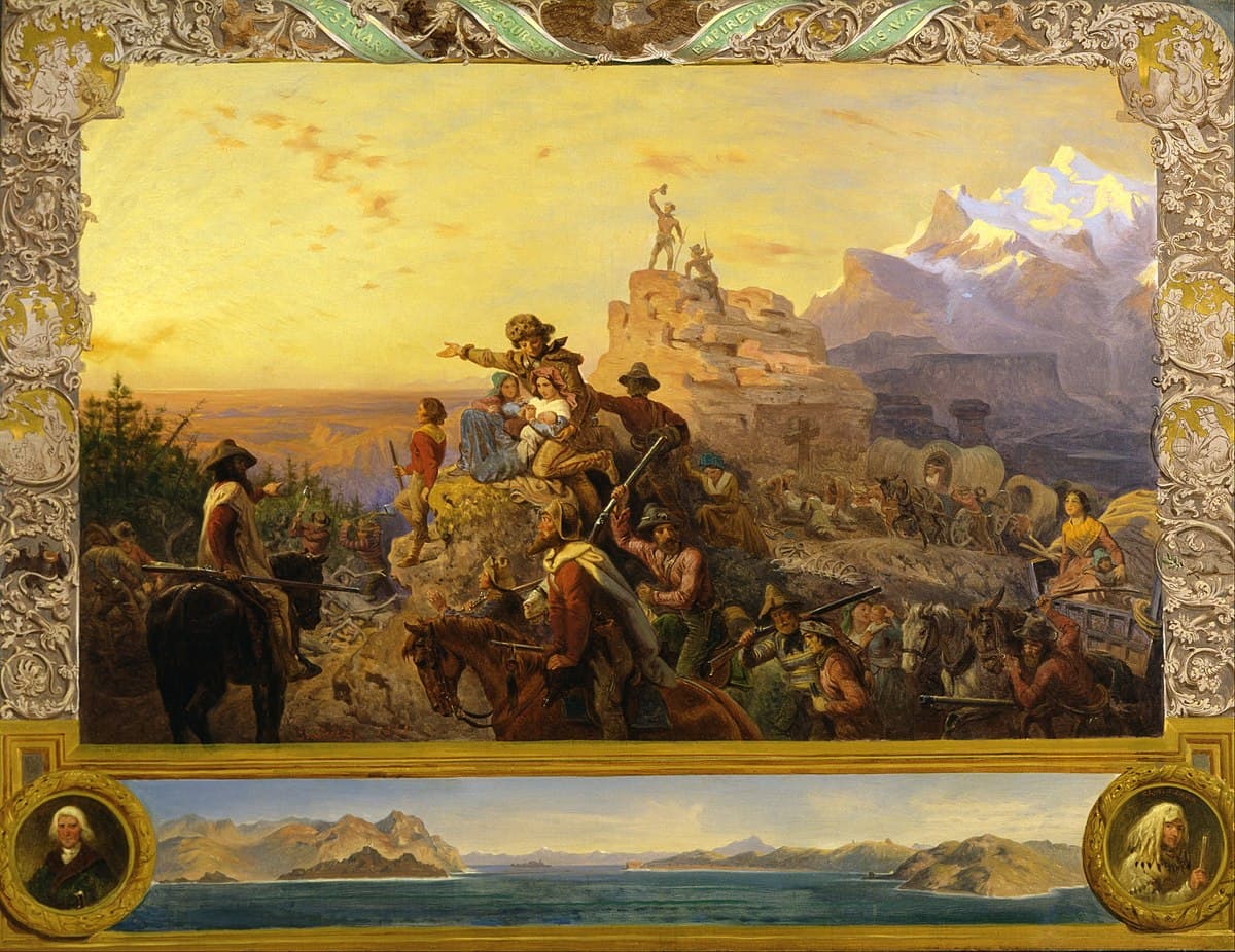 Westward the Course of Empire Takes Its Way (mural study for U.S. Capitol) by Emanuel Leutze