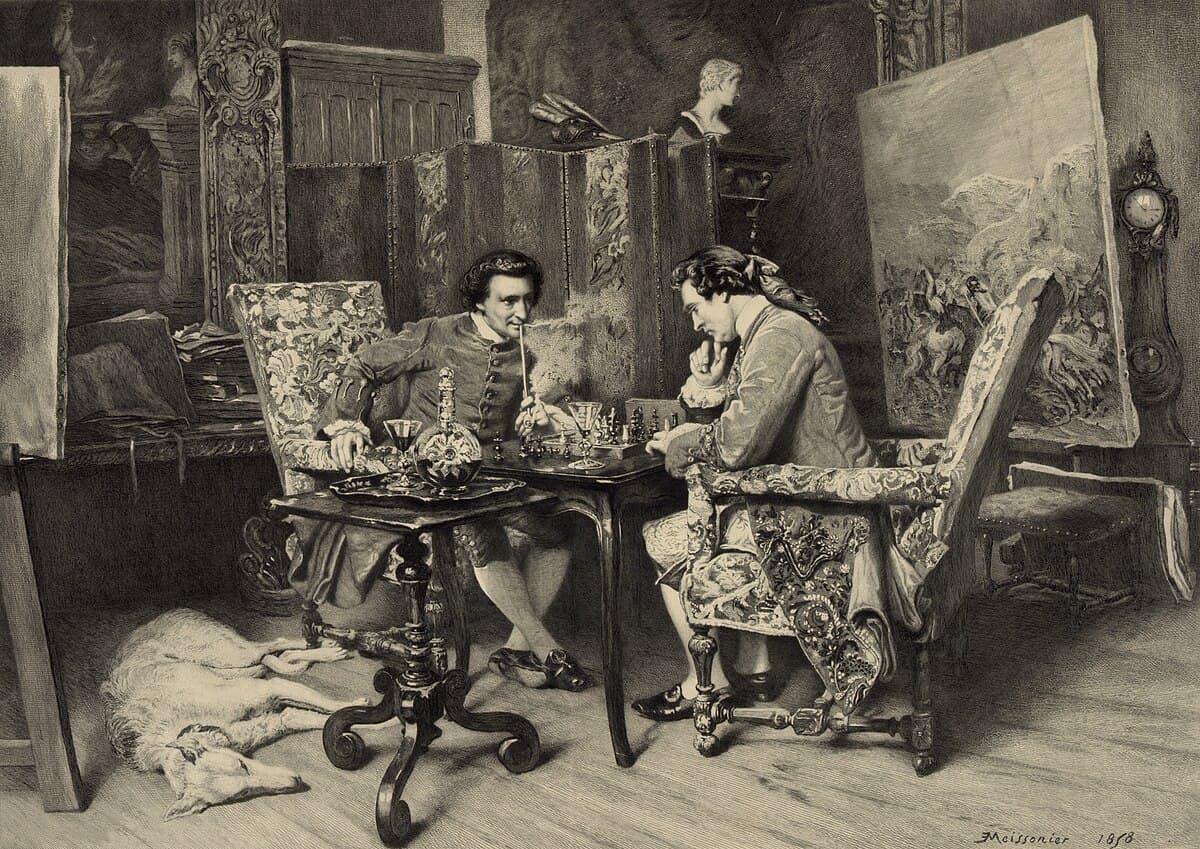 Chess Players by Ernest Meissonier