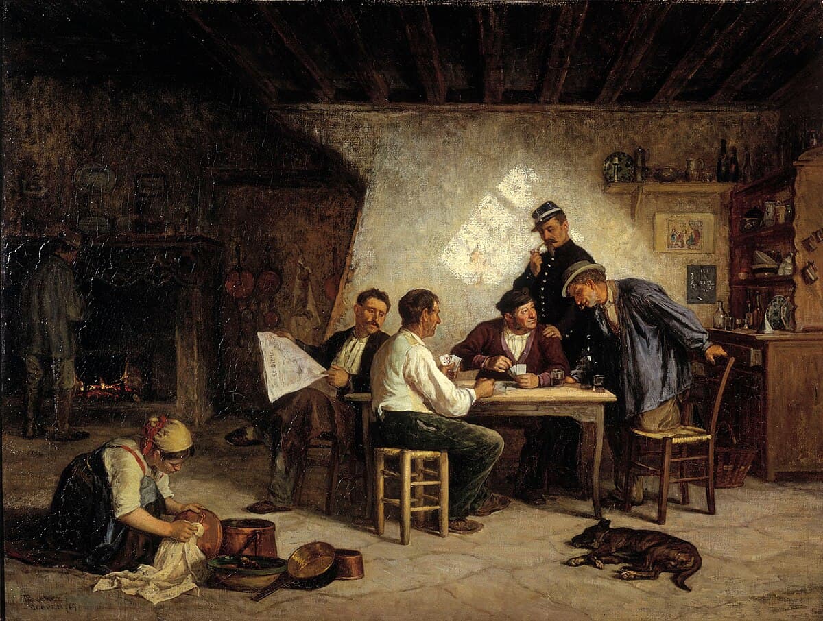 Innocents and Card Sharpers (A Game of Piquet) by Ernest Meissonier