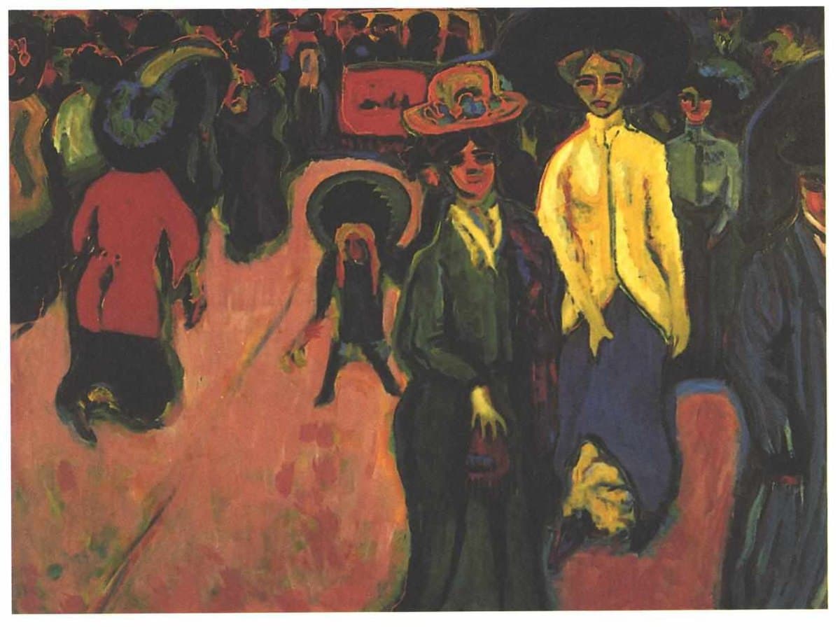 Street, Dresden by Ernst Ludwig Kirchner