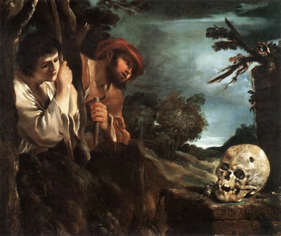 Et in Arcadia Ego by Guercino