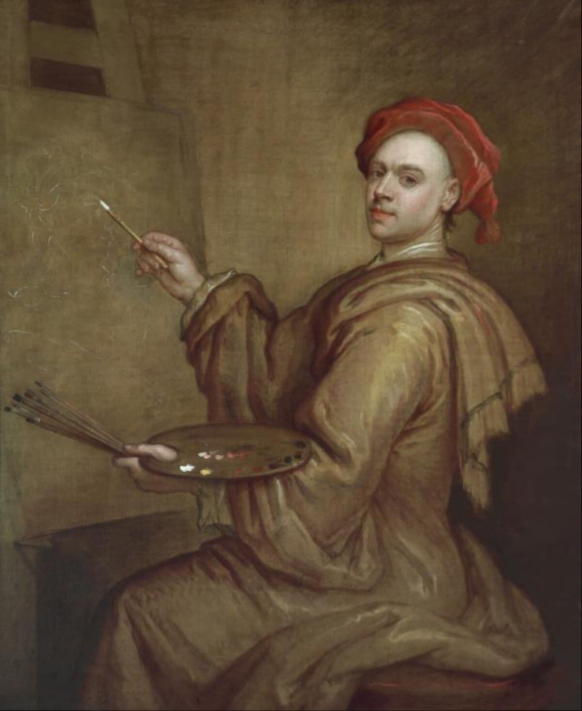 Self-portrait as Hamlet by Eugène Delacroix