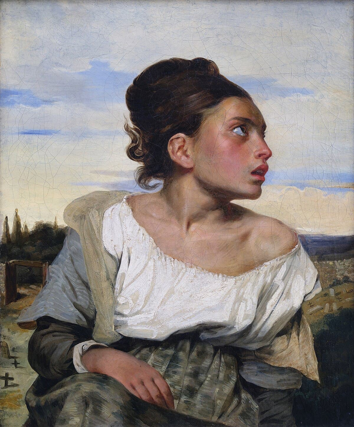 The Orphan Girl at the Cemetery by Eugène Delacroix