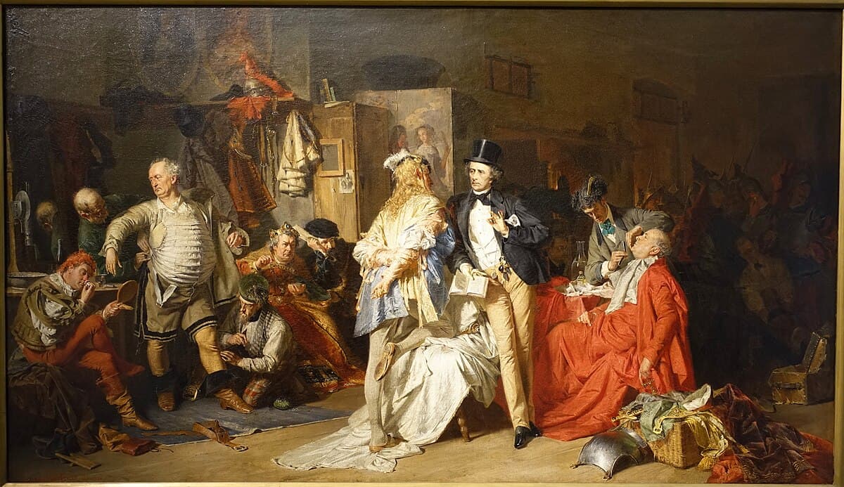 Behind the Scenes by Félicien Rops at Private Collection