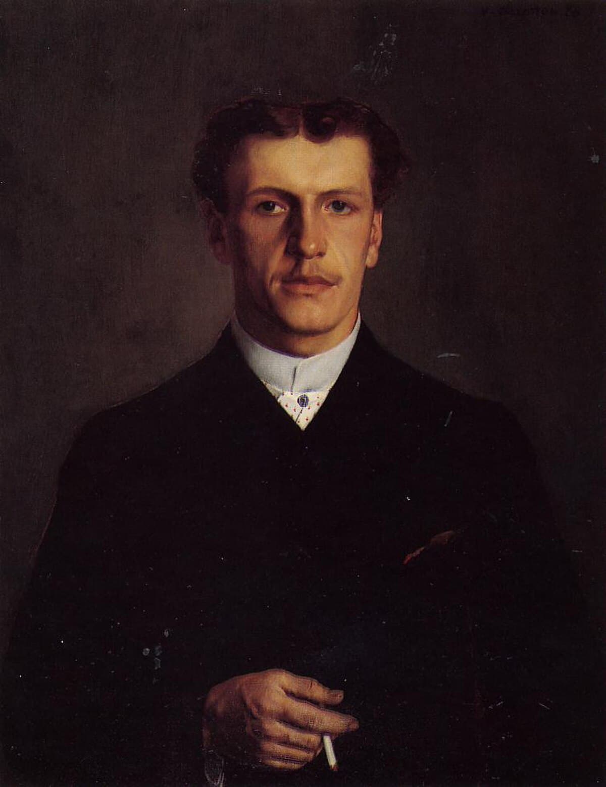 Paul Vallotton, the Artist`s Brother by Félix Vallotton