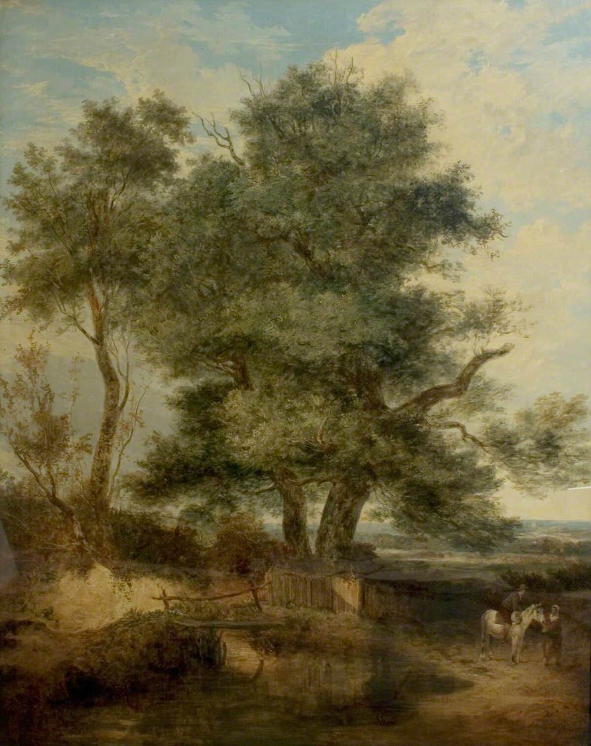 Tree by the brook by Ferdinand Georg Waldmüller