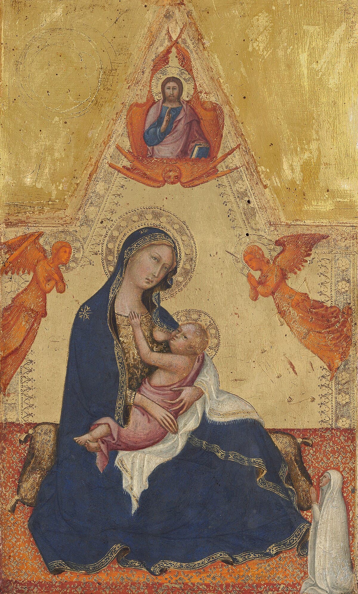 Madonna of Humility with Angels and Donor by Filippo Lippi