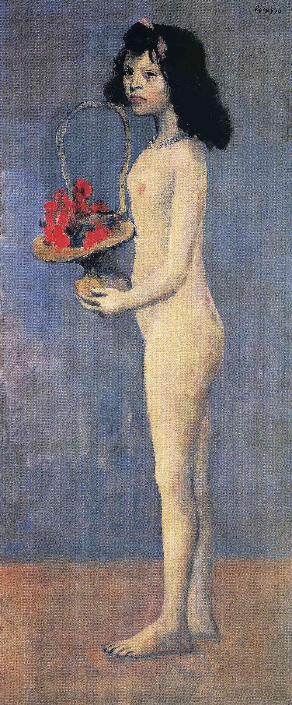 Fillette à la corbeille fleurie by Pablo Picasso