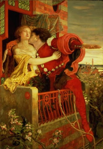 Romeo and Juliet by Ford Madox Brown