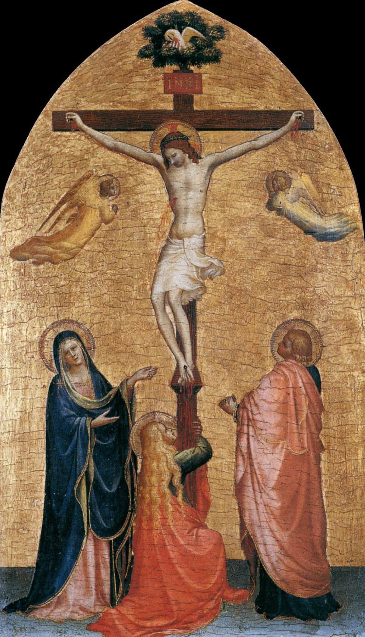Crucifixion with the Virgin, John the Evangelist, and Mary Magdelene by Fra Angelico