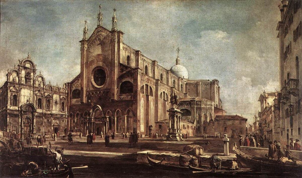Campo Santi Giovanni e Paolo by Francesco Guardi