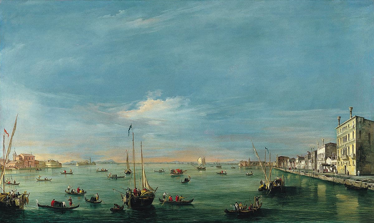 The Giudecca Canal with the Zattere by Francesco Guardi
