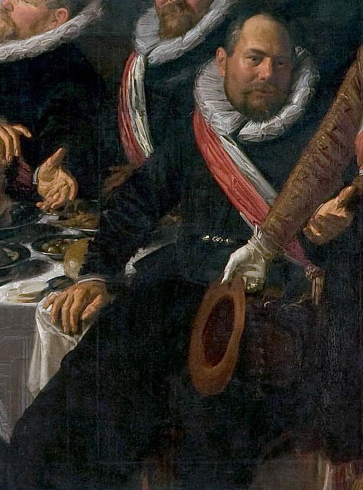 A Banquet of the Officers of the St. George Militia Company by Frans Hals