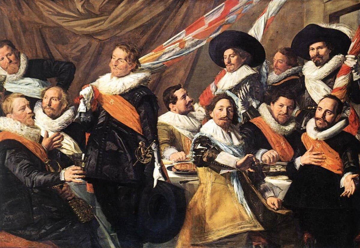 Banquet of the Officers of the St. George Civic Guard Company by Frans Hals
