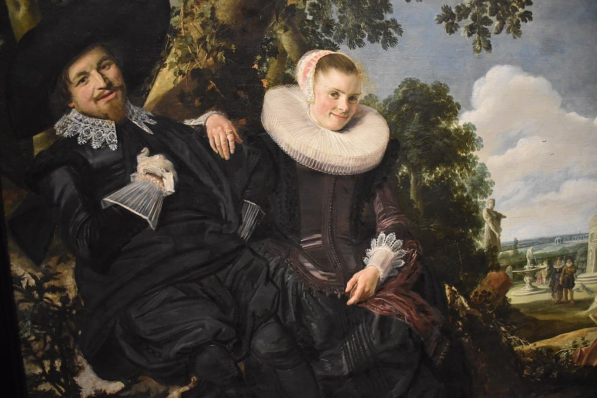 Marriage Portrait of Isaac Massa and Beatrix van der Laen by Frans Hals
