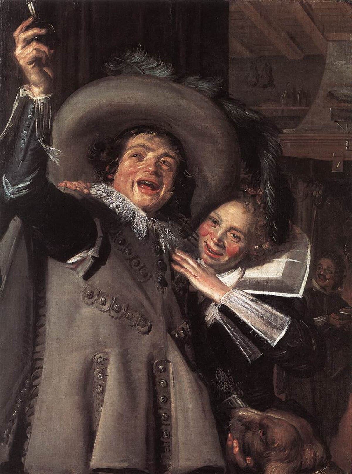 Young Man and Woman in an Inn (Yonker Ramp and His Sweetheart) by Frans Hals