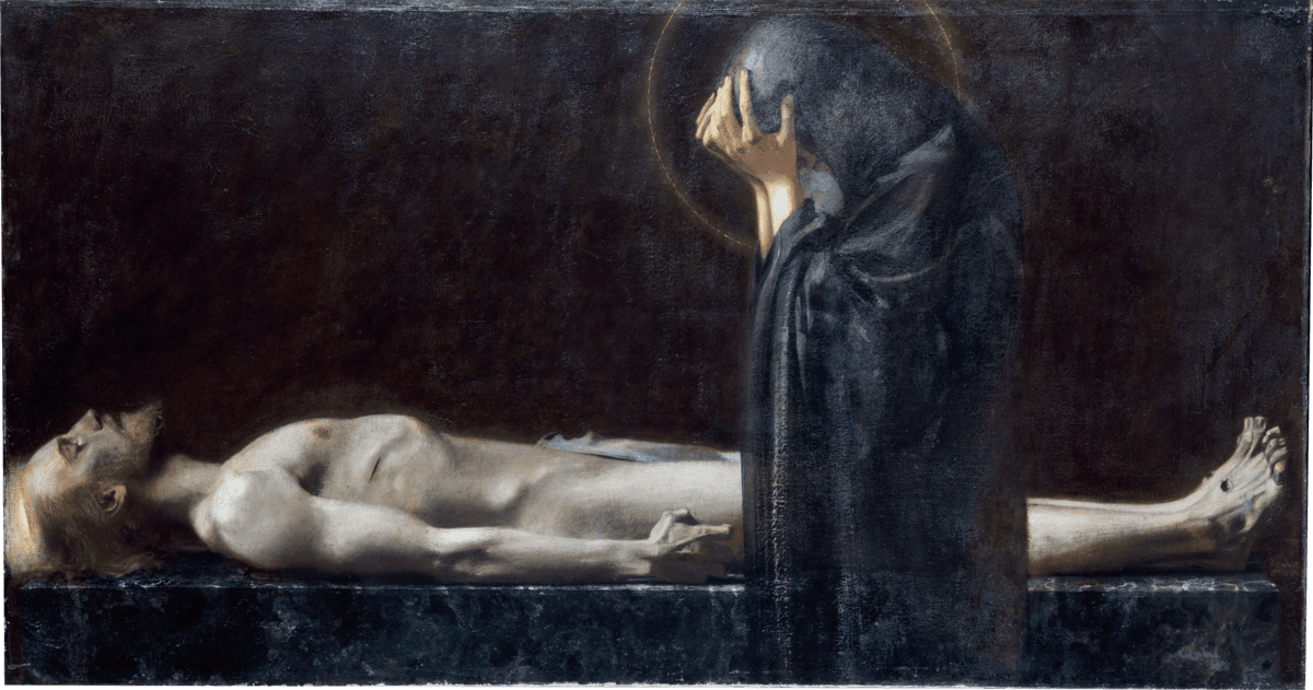 Crucifixion by Franz von Stuck at Private Collection
