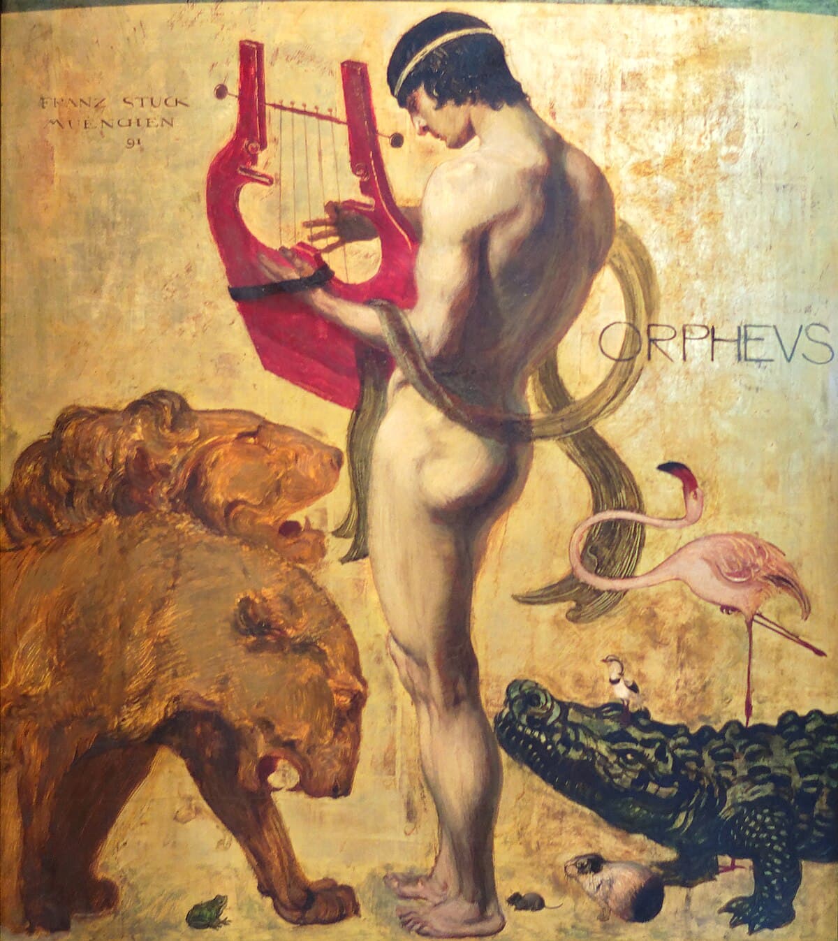 Orpheus by Franz von Stuck at Private Collection