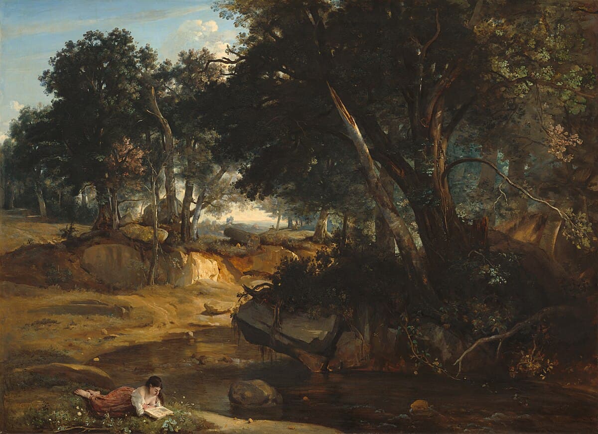 Forest of Fontainebleau by Frédéric Bazille at Musée d'Orsay