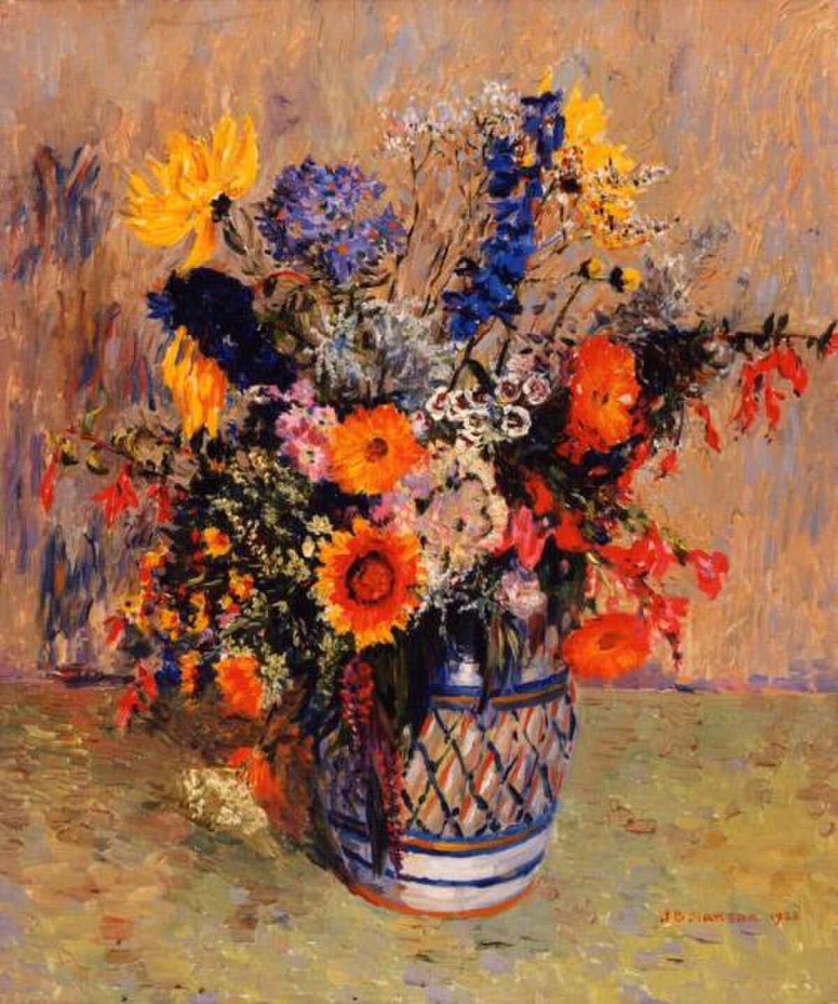 Study of Flowers by Frédéric Bazille