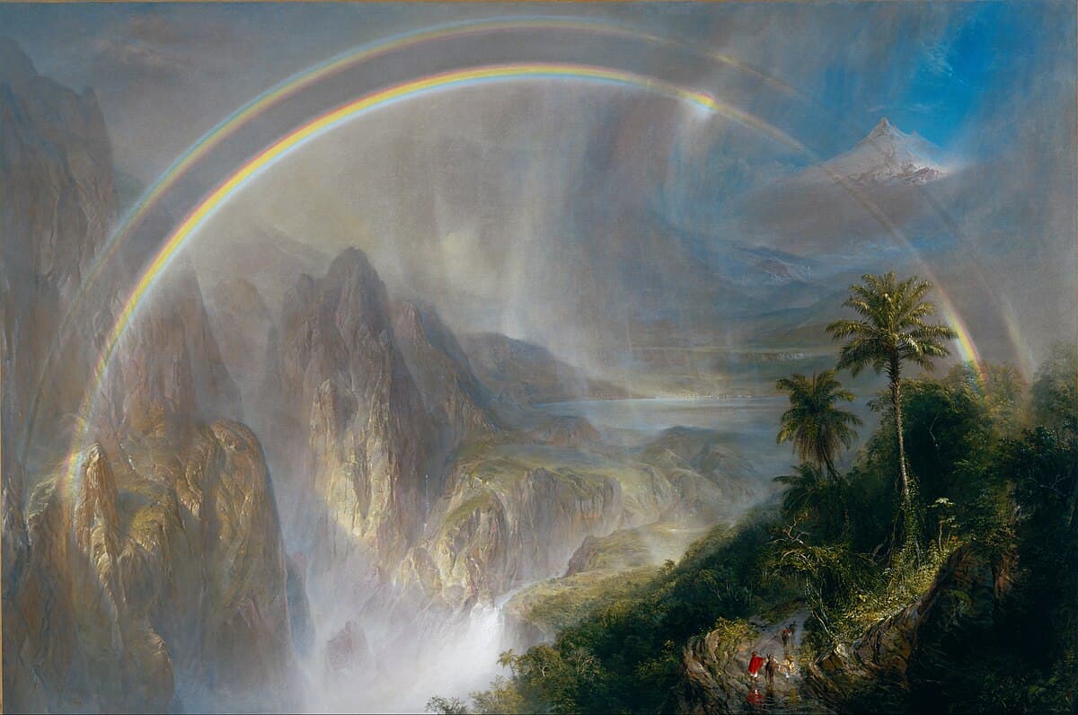 A Waterfall in Colombia by Frederic Edwin Church