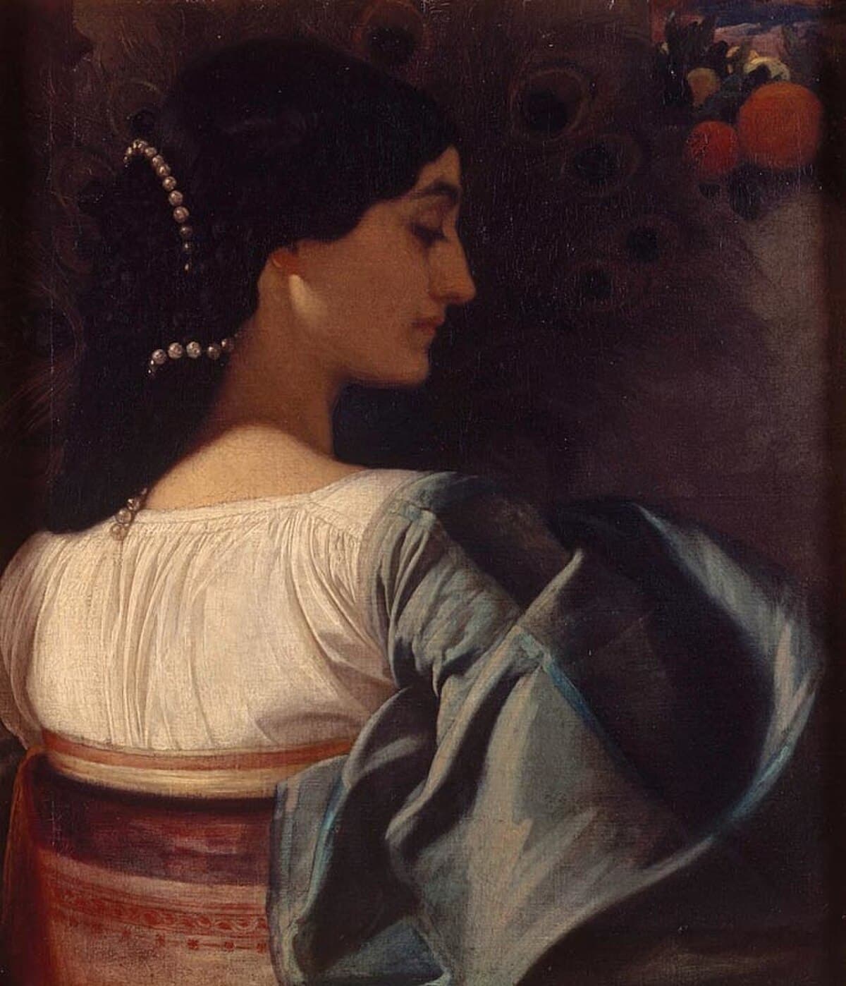 Pavonia by Frederic Leighton at Private Collection