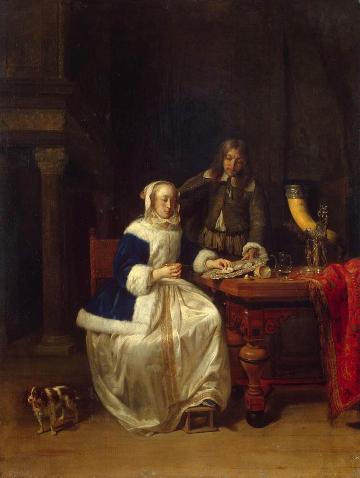 Breakfast by Gabriel Metsu at State Hermitage Museum