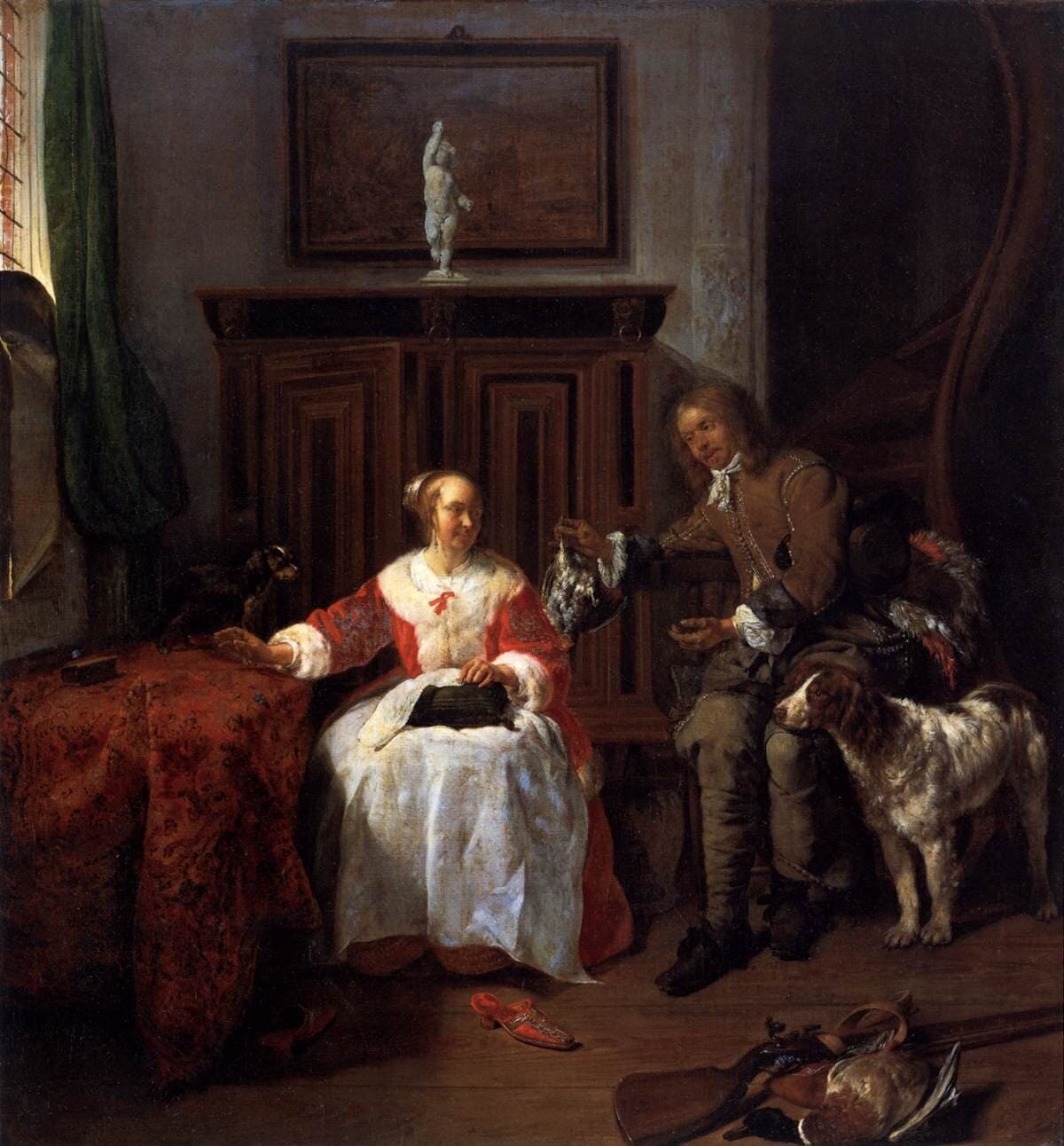 The Hunter's Present by Gabriel Metsu