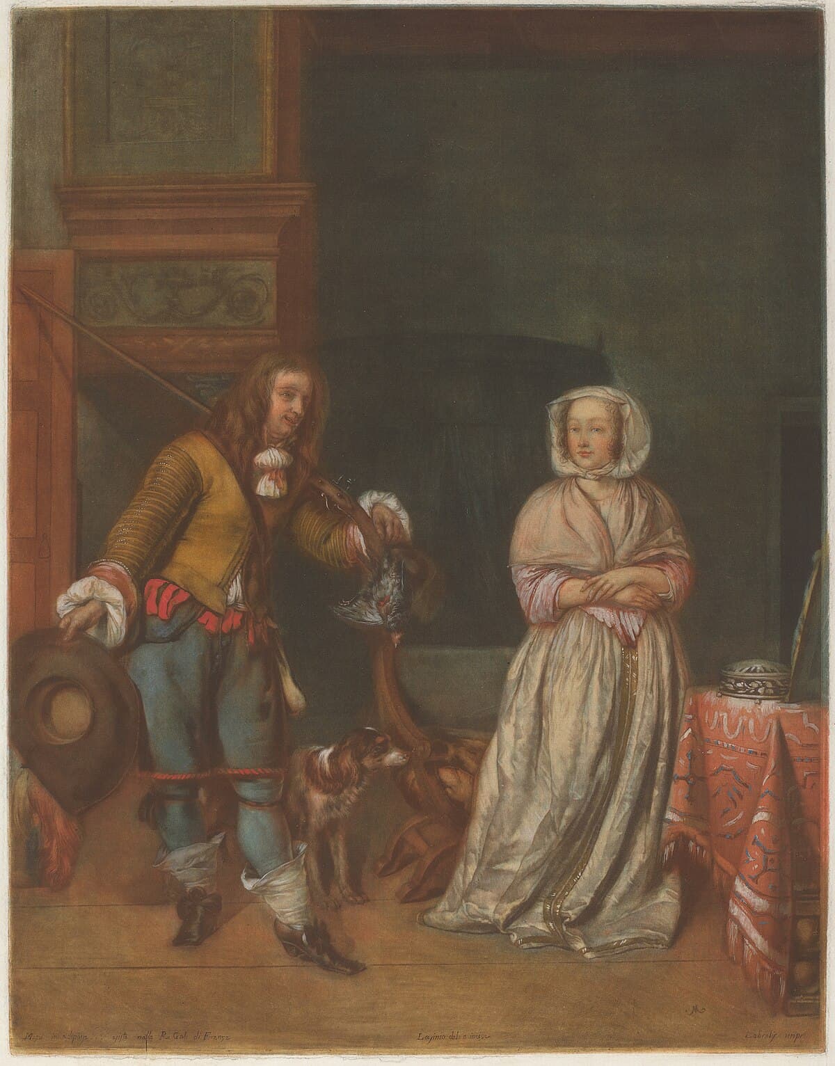 The Huntsman and the Lady by Gabriel Metsu