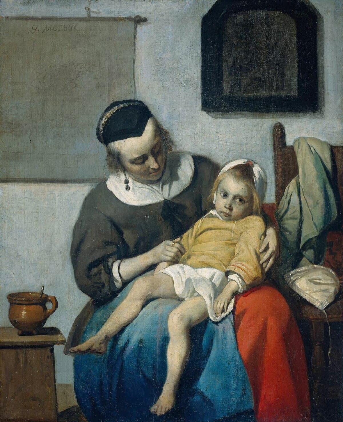 The Sick Child by Gabriel Metsu