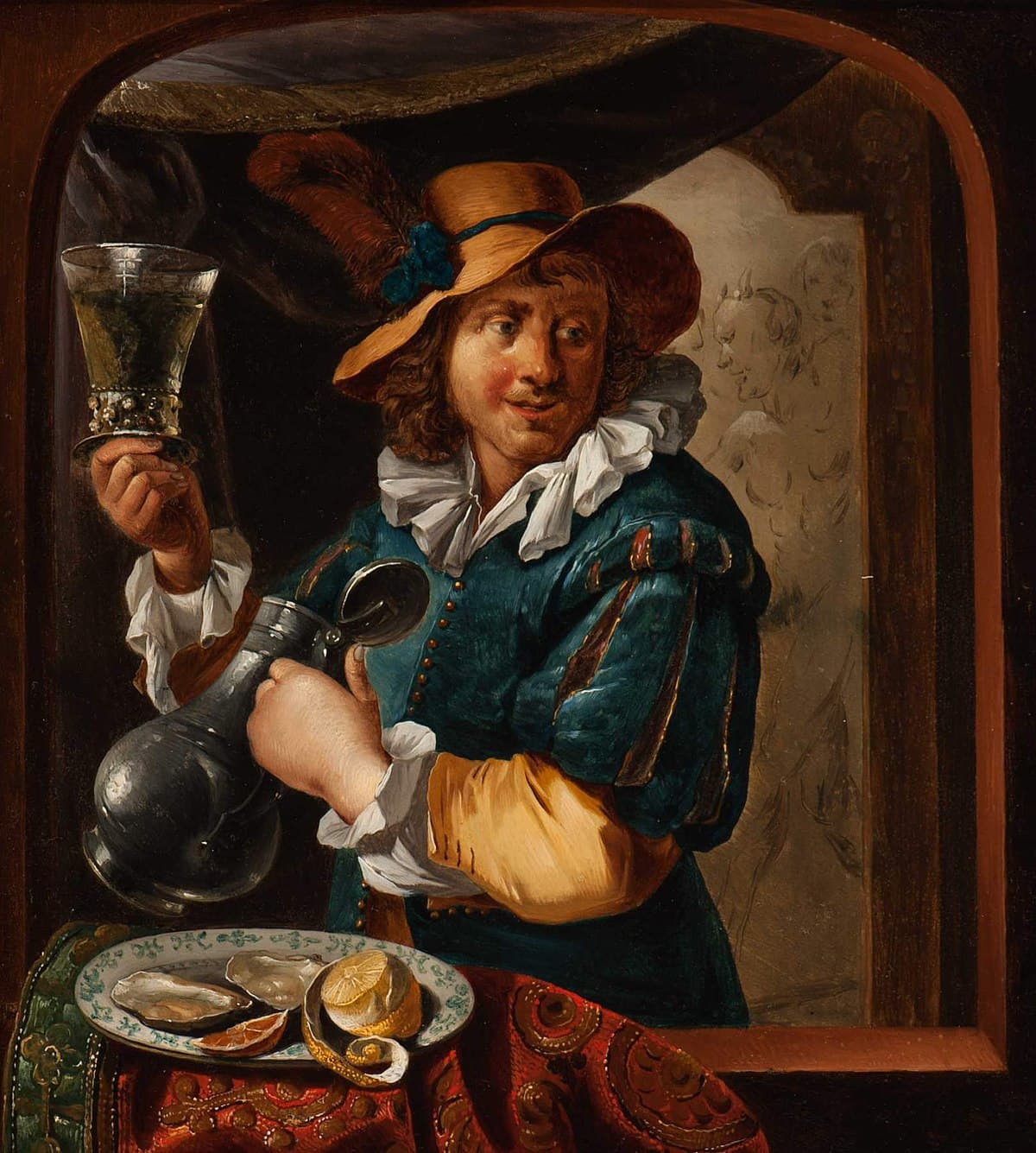 The Tippler (The Wine Drinker) by Gabriel Metsu
