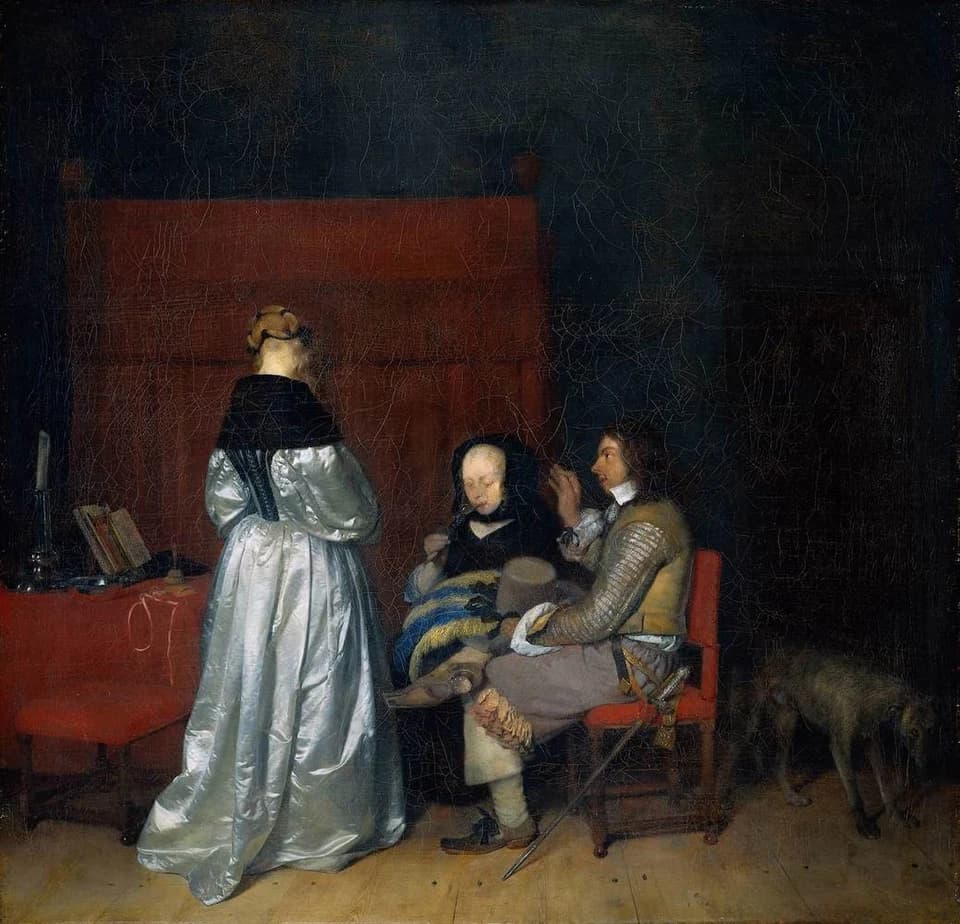 The Gallant Conversation by Gerard ter Borch