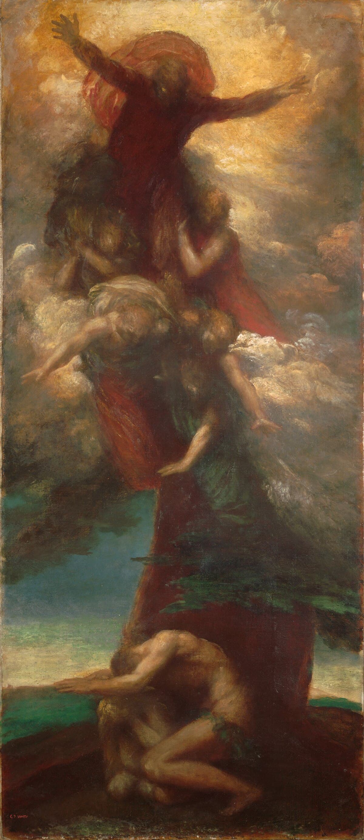 Adam and Eve by George Frederick Watts at Private Collection