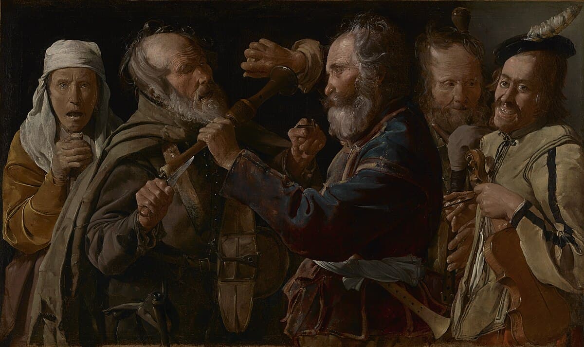 The Beggars' Brawl by Georges de La Tour
