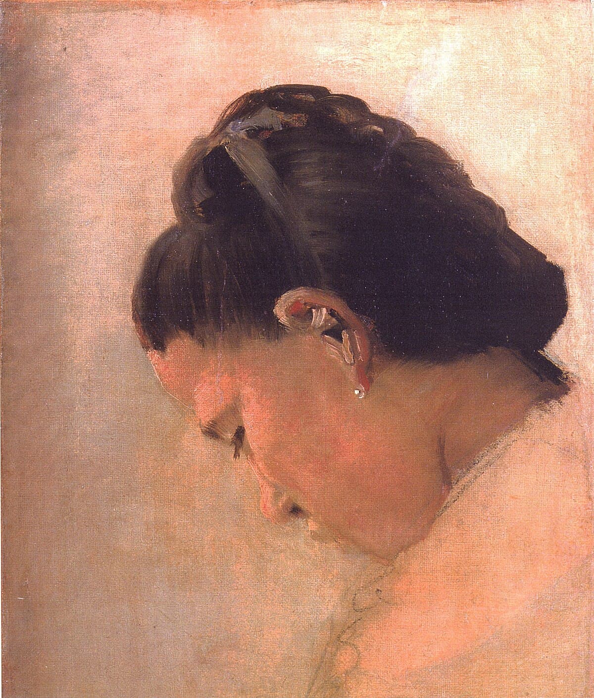 Head of a Girl by Georges Seurat