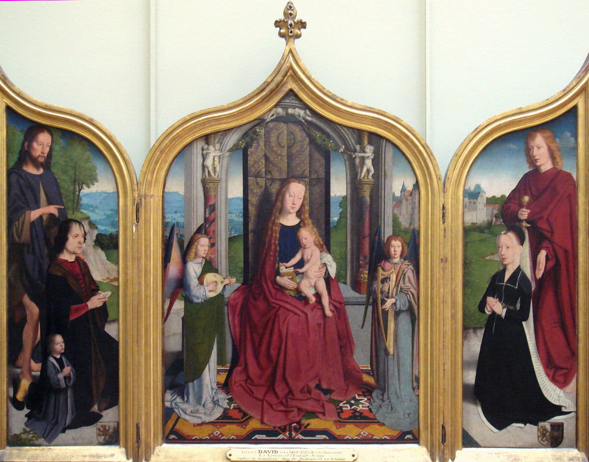 Triptych of the Sedano Family by Gerard David