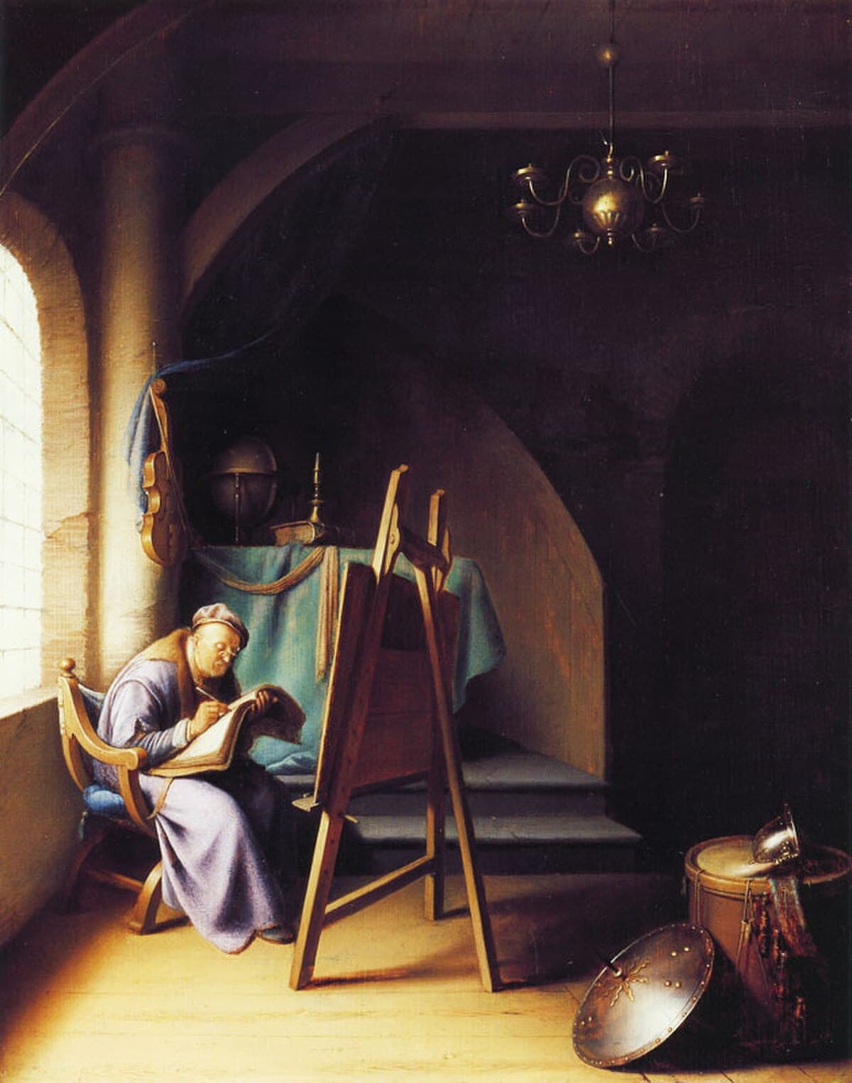 Man with Easel