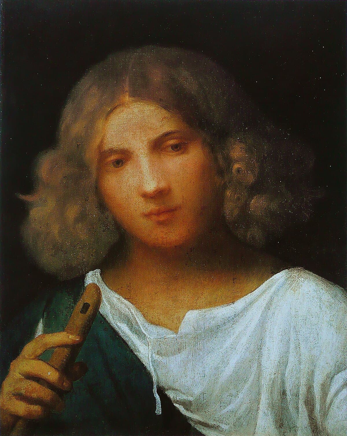 Boy with flute by Giorgione