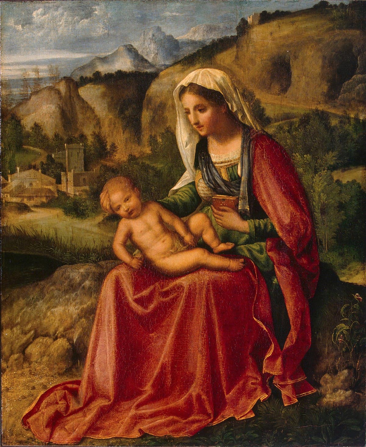 Madonna and Child in a Landscape by Giorgione