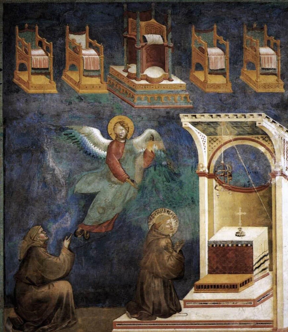 The Vision of the Thrones by Giotto di Bondone